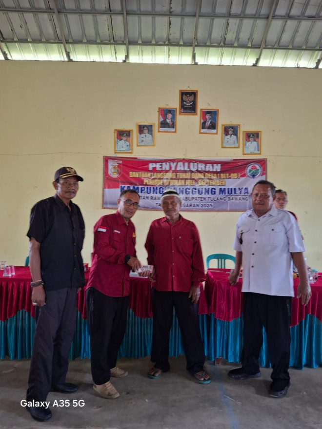 PENYALURAN BLT DD TAHAP 3/TW 3 TAHUN 2025 KAMPUNG PANGGUNG MULYO 